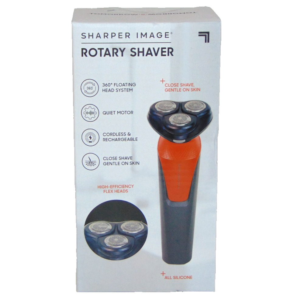 Sharper Image Rotary Shaver Mens Cordless Rechargeable 360 Floating Head New Box